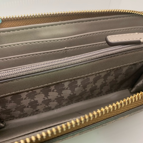 Karl Lagerfeld Paris Maybelle SLG Zip Brown Wallet - Picture 11 of 17